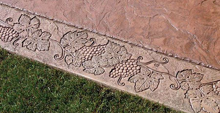 Grapevine Border Stamp